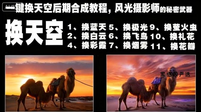 一键换天空后期合成教程，风光摄影师的秘密武器-HeiMiGe