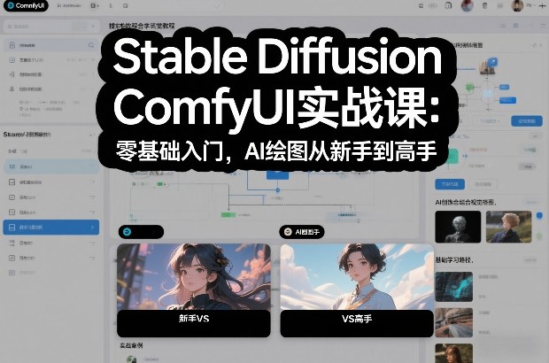 Stable Diffusion ComfyUI实战课：零基础入门，AI绘图从新手到高手-黑密阁